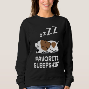 Dog Jack Russell Terrier Nap Sleeping Sleep Pajama Sweatshirt