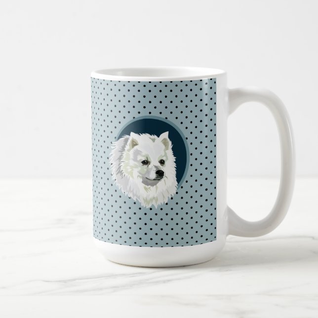 Dog Japanese Spitz Coffee Mug (Right)