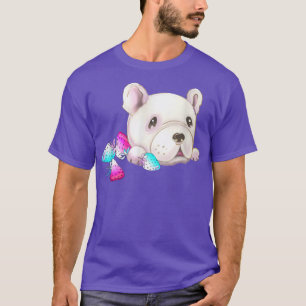 Dog kawaii white french cute and strawberry T-Shirt