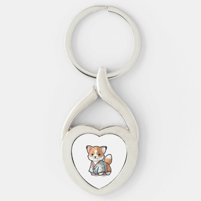 dog kimo   key ring (Front)