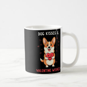 Dog Kisses And Valentine Wishes Corgi Love Coffee Mug