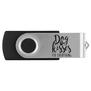 Dog Kisses Fix Everything K9 Quotes Sweet Dog Quot USB Flash Drive