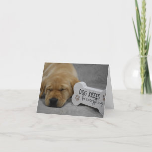 Dog Kisses Fix Everything Labrador Puppy Thank You Card