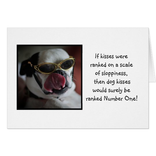 Dog Kisses Get Well Card