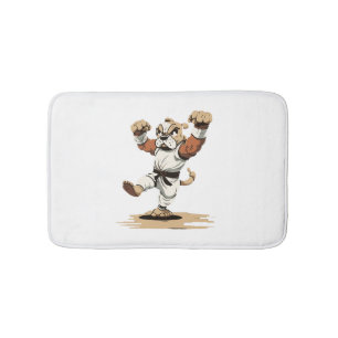 Dog Knows Karate      Bath Mat