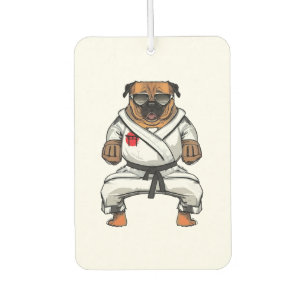 Dog Knows Karate Car Air Freshener