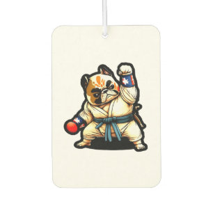 dog knows karate car air freshener