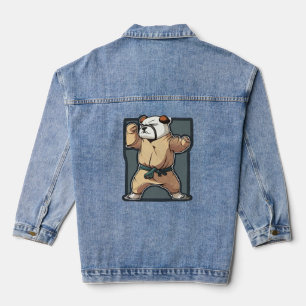 Dog Knows Karate Denim Jacket