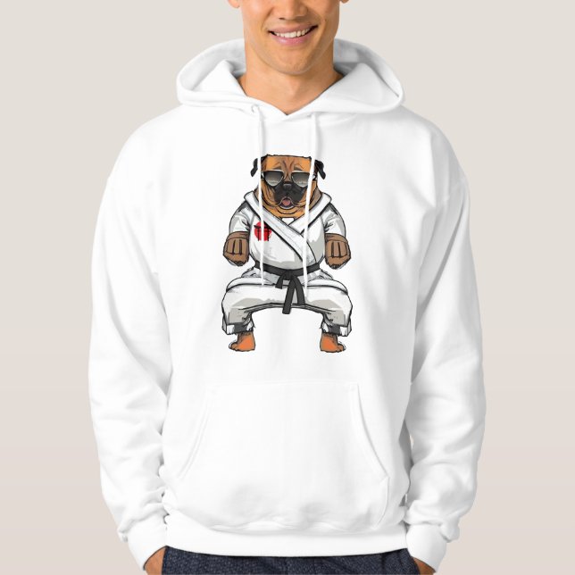 Dog Knows Karate                    Hoodie (Front)