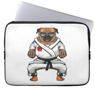 Dog Knows Karate Laptop Sleeve