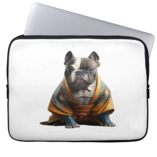dog knows karate laptop sleeve