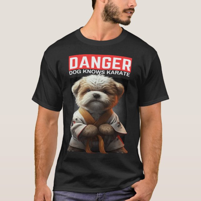 Dog Knows Karate T-Shirt (Front)
