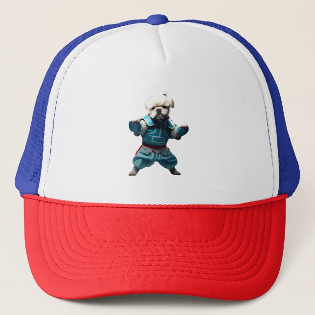 Dog Knows Karate transformed  Trucker Hat (Front)