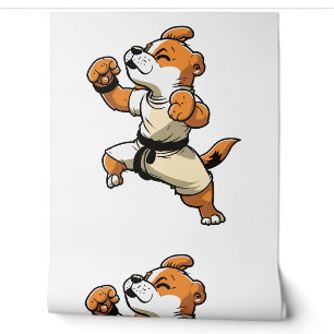 Dog Knows Karate transformed Wallpaper