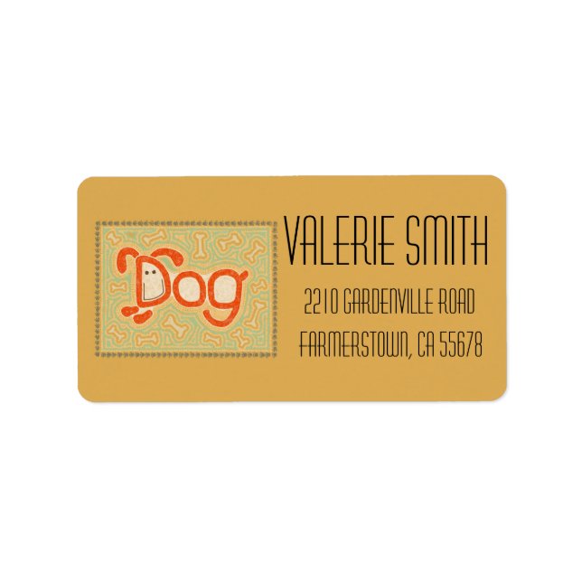 Dog Label (Front)