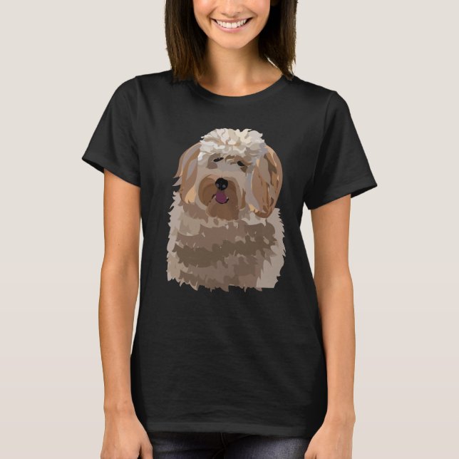 Dog Labradoodle Pet T-Shirt (Front)
