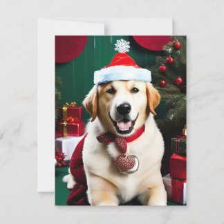 Dog Labrador Chistmas Holiday Card