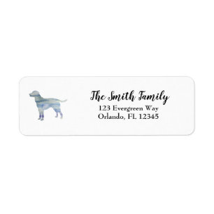 Dog Labrador Pup Painting  Return Address Label