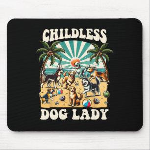 Dog Lady For Kamala Harris Vote Election Usa 2024  Mouse Pad