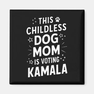 Dog Lady Voting Kamala Harris Dog Mum Vote Blue  Magnet