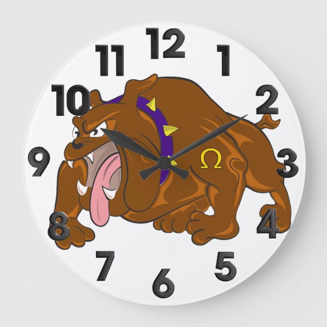 Dog Large Clock (Front)