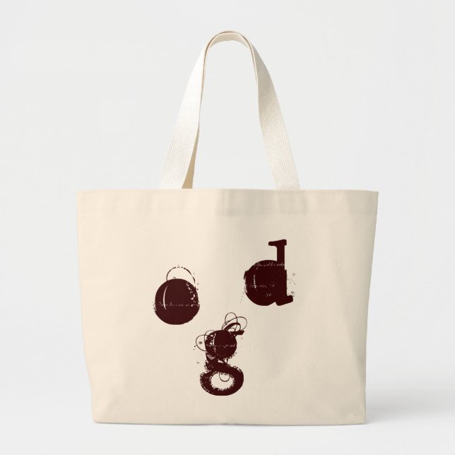 dog large tote bag (Front)