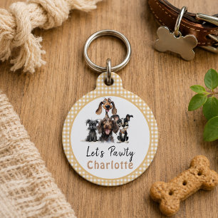 Dog Let's Pawty Birthday Pet Tag
