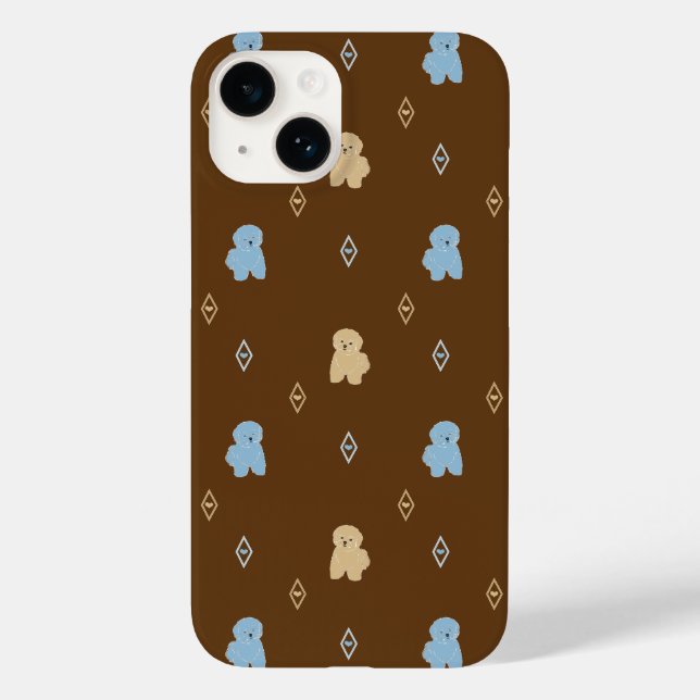 Dog Lhasa Apso pattern Case-Mate iPhone Case (Back)