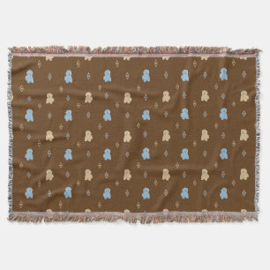 Dog Lhasa Apso pattern Throw Blanket