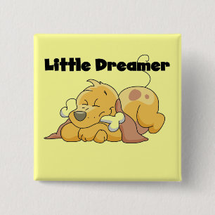 Dog Little Dreamer T-shirts and Gifts 15 Cm Square Badge