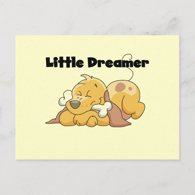 Dog Little Dreamer T-shirts and Gifts Postcard (Front)