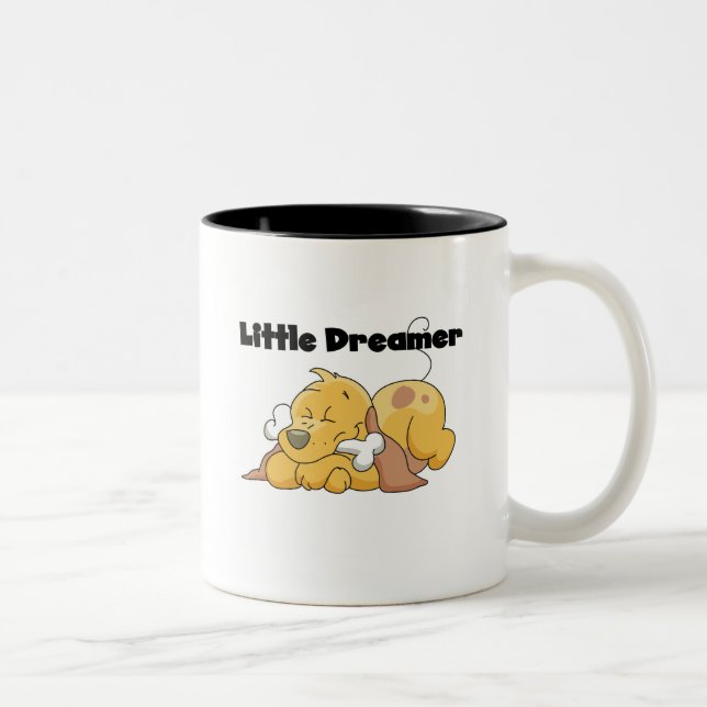 Dog Little Dreamer T-shirts and Gifts Two-Tone Coffee Mug (Right)