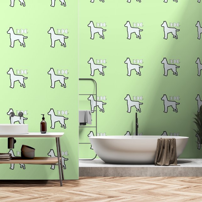 DOG Logo Lt Green    Wallpaper (Bathroom)