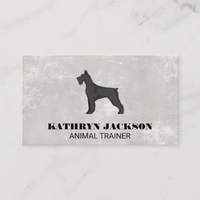 Dog Logo | Trainer Groomer Business Card (Front)