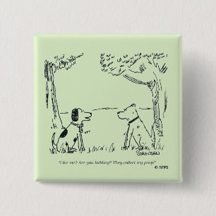 Dog Love 15 Cm Square Badge