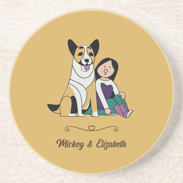 Dog Love Coaster (Front)