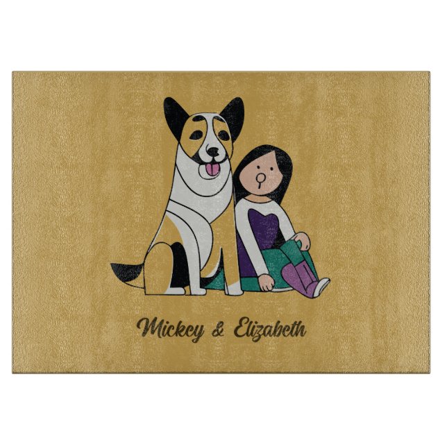 Dog Love Cutting Board (Front)