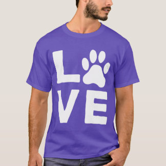 Dog Love Dog Love Dog Lover Paw funny vintage T-Shirt