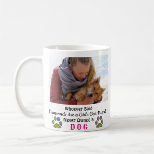 Dog Love Girl's Best Friend Pet Photo Coffee Mug