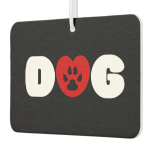 Dog Love Heart Air Freshener