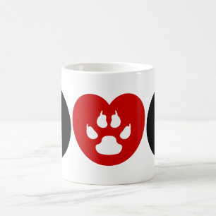 Dog Love Heart Coffee Mug