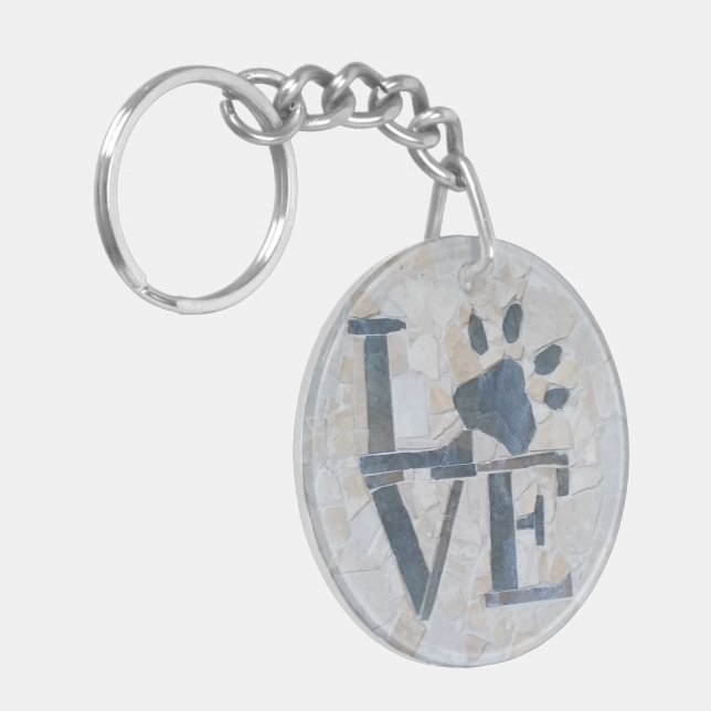 Dog Love Key Ring (Front Left)