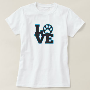 Dog Love Paw Print T-Shirt