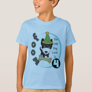 Dog Lover 4th Birthday T-shirts and Gifts