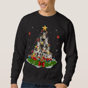 Dog Lover Alaskan Malamute Christmas Tree Xmas Par Sweatshirt