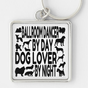 Dog Lover Ballroom Dancer Key Ring