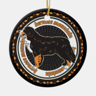 Dog Lover Bernese Mountain Dog Ceramic Ornament
