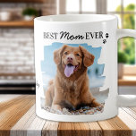 Dog Lover Best Mum Ever Personalised 2 Pet Photo Coffee Mug<br><div class="desc">Best Mum Ever ! ... This Mothers Day give your favourite dog mum a cute personalised pet photo dog mum mug from his best friend. Personalise this mothers day dog mum mug with the dog's name & favourite photos. Visit our collection for the best dog lover mother's day gifts and...</div>