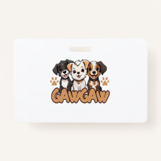 Dog Lover Birthday Gift Tee ID Badge