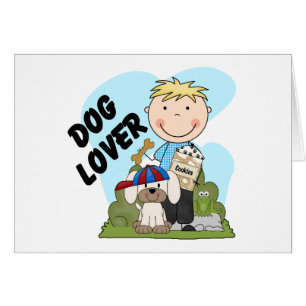 Dog Lover Blonde Boy T shirts and Gifts